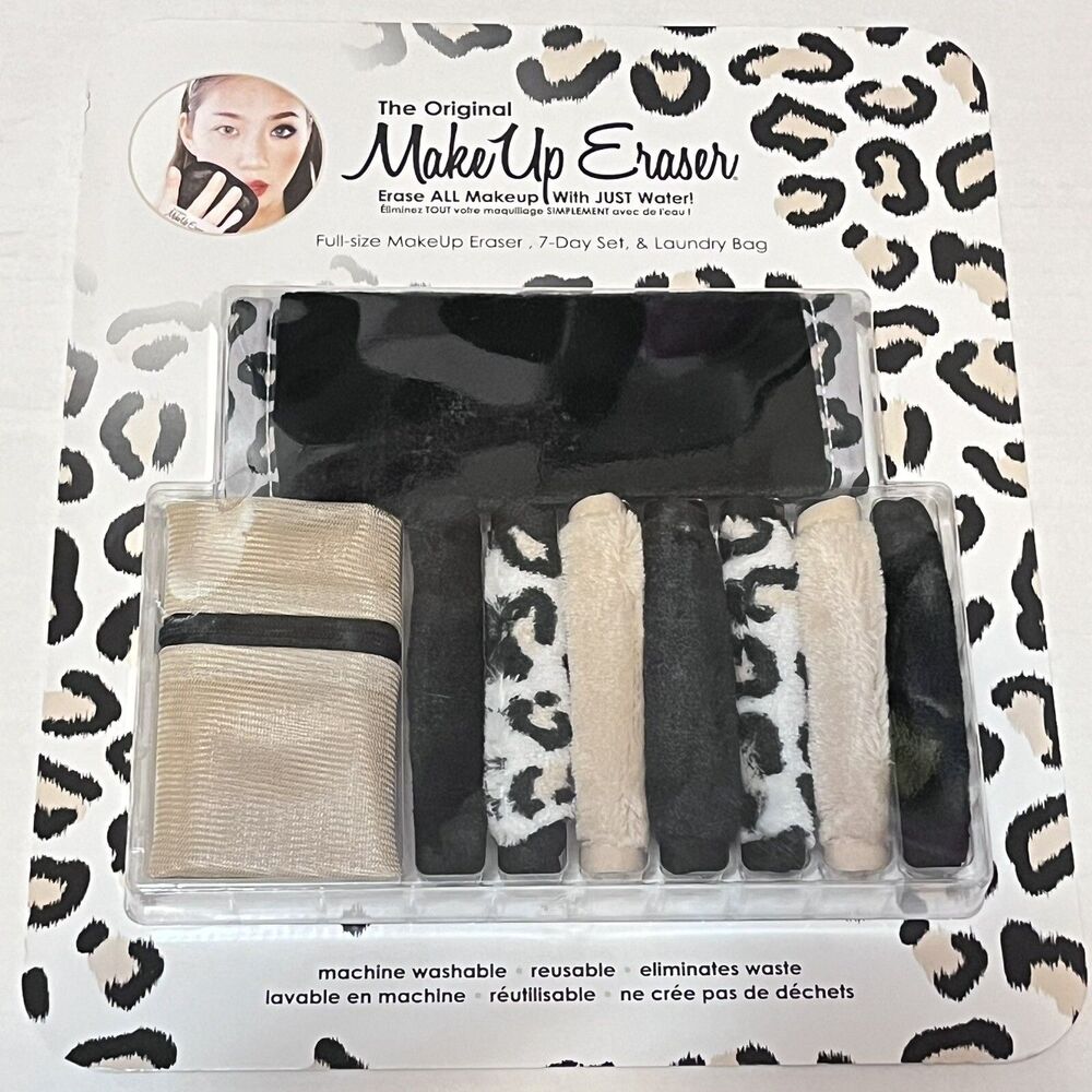 The Original Make Up Eraser 7 Day set & Laundry Bag Full Size Makeup Eraser NIP
